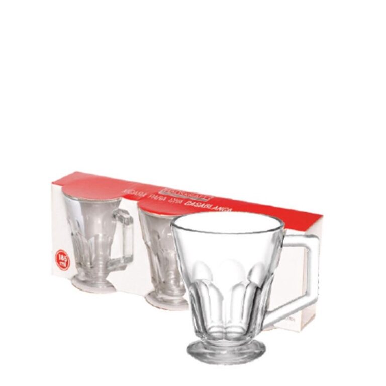 GLASS – XICARA 185 ML C/ 03 PCS CASABLANCA