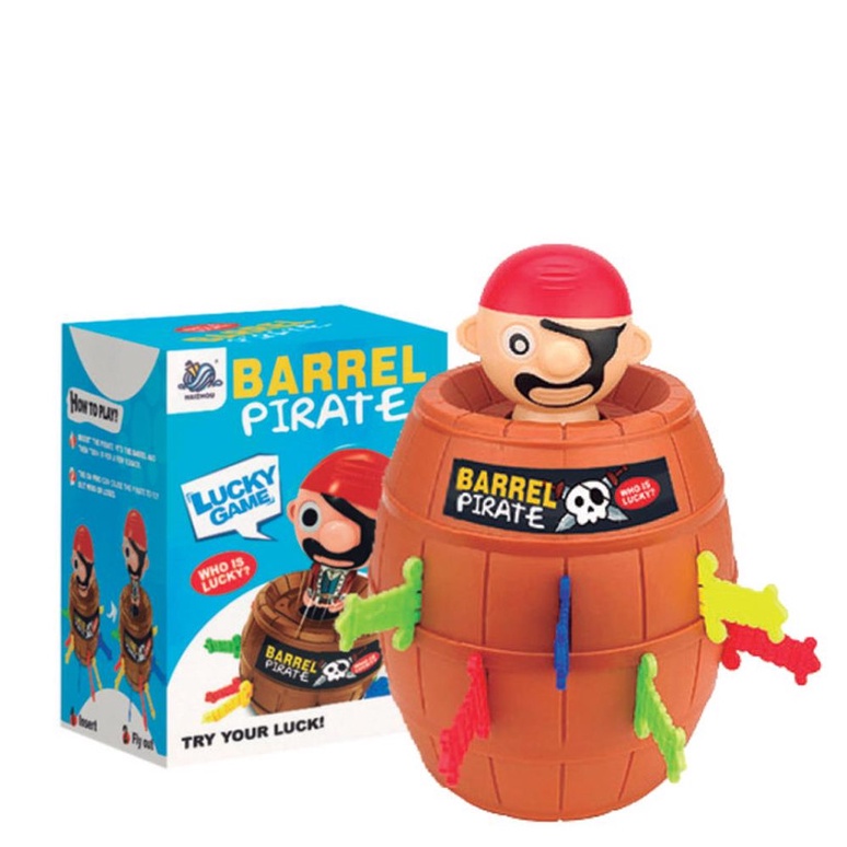 ZIPPY – BARRIL DO PIRATA C/ 16 ESPADAS