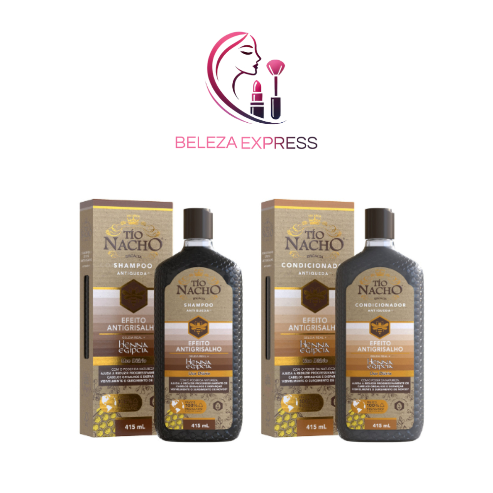 Kit Tio Nacho Shampoo e Condicionador 415ML Anti Grisalho
