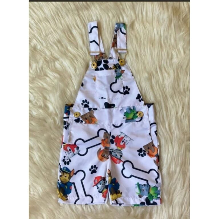 jardineira patrulha canina ruble e sua turma veste