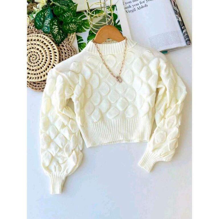 Blusa Manga Longa Estampado Bolinho Coleção Inve