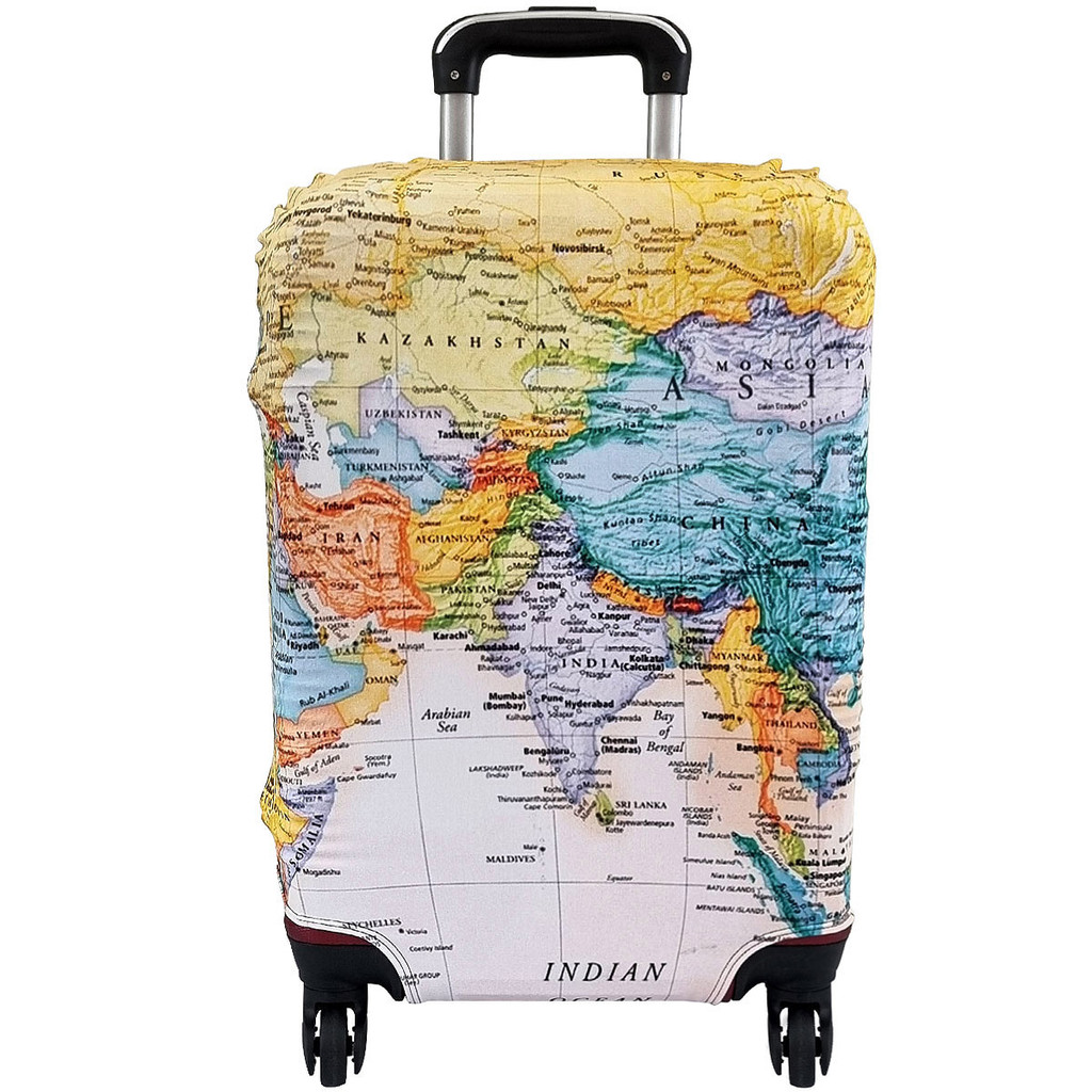 Capa para Mala Viagem Mapa Mundi