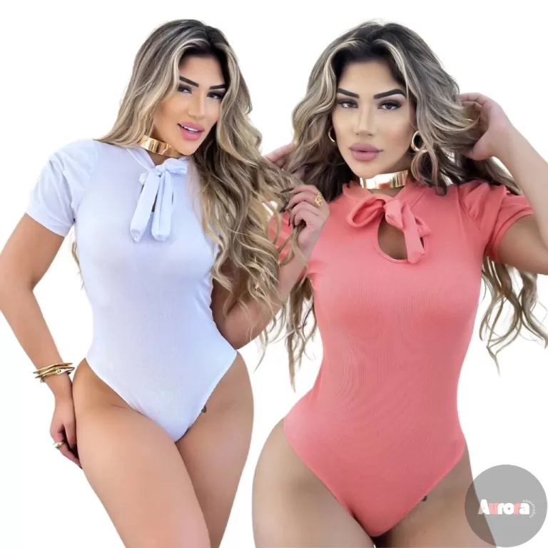 Body Feminino Malha Ribana Princesinha com Laço B