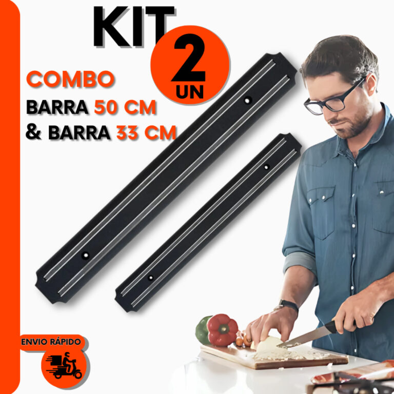 Combo 2 Pçs Barra Magnética Suporte com Ima Faca