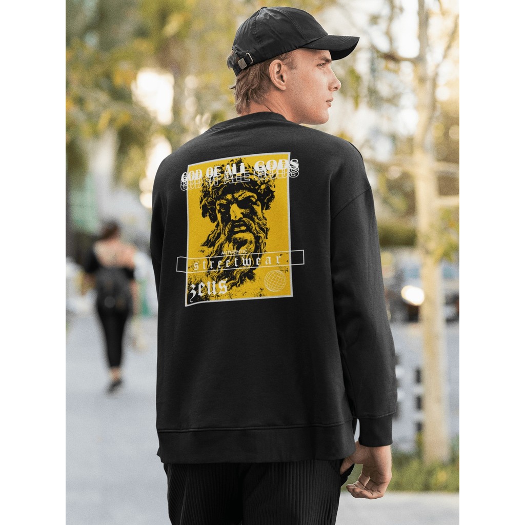 Moletom Careca Blusa de Frio Suéter Gola Redonda Masculino Casual Streetwear 100% Algodão Estampado