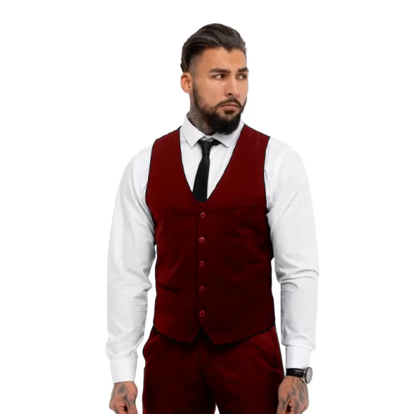 Colete Social Slim Oxford 5 Botoes Com Regulagem M