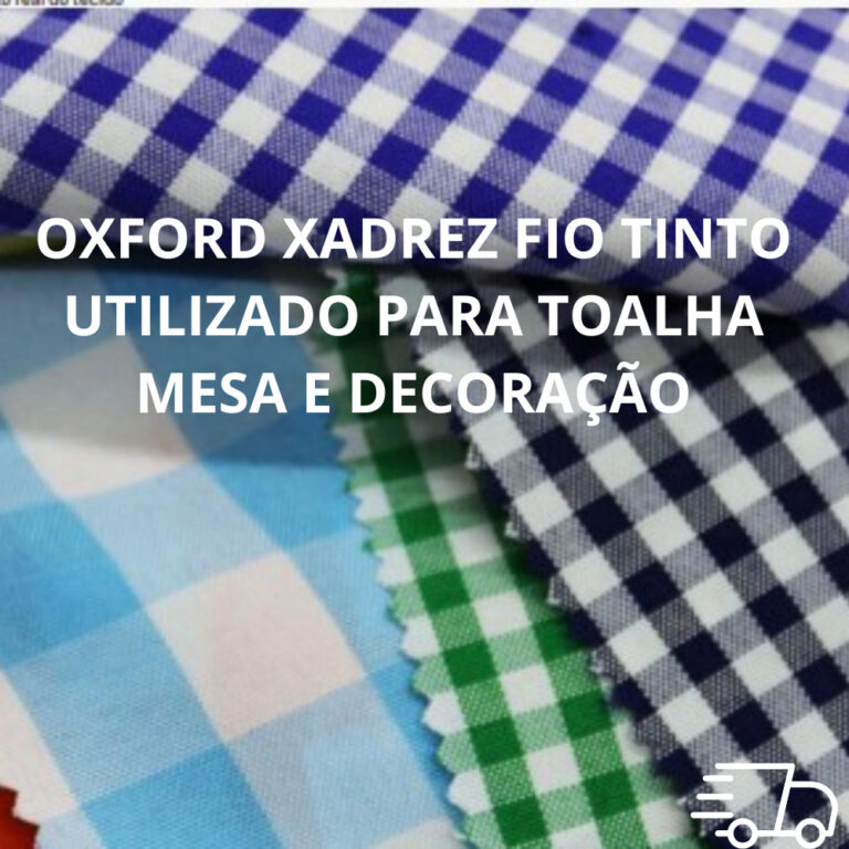 Tecido Xadrez para Toalha de Mesa e Decoração-Ta