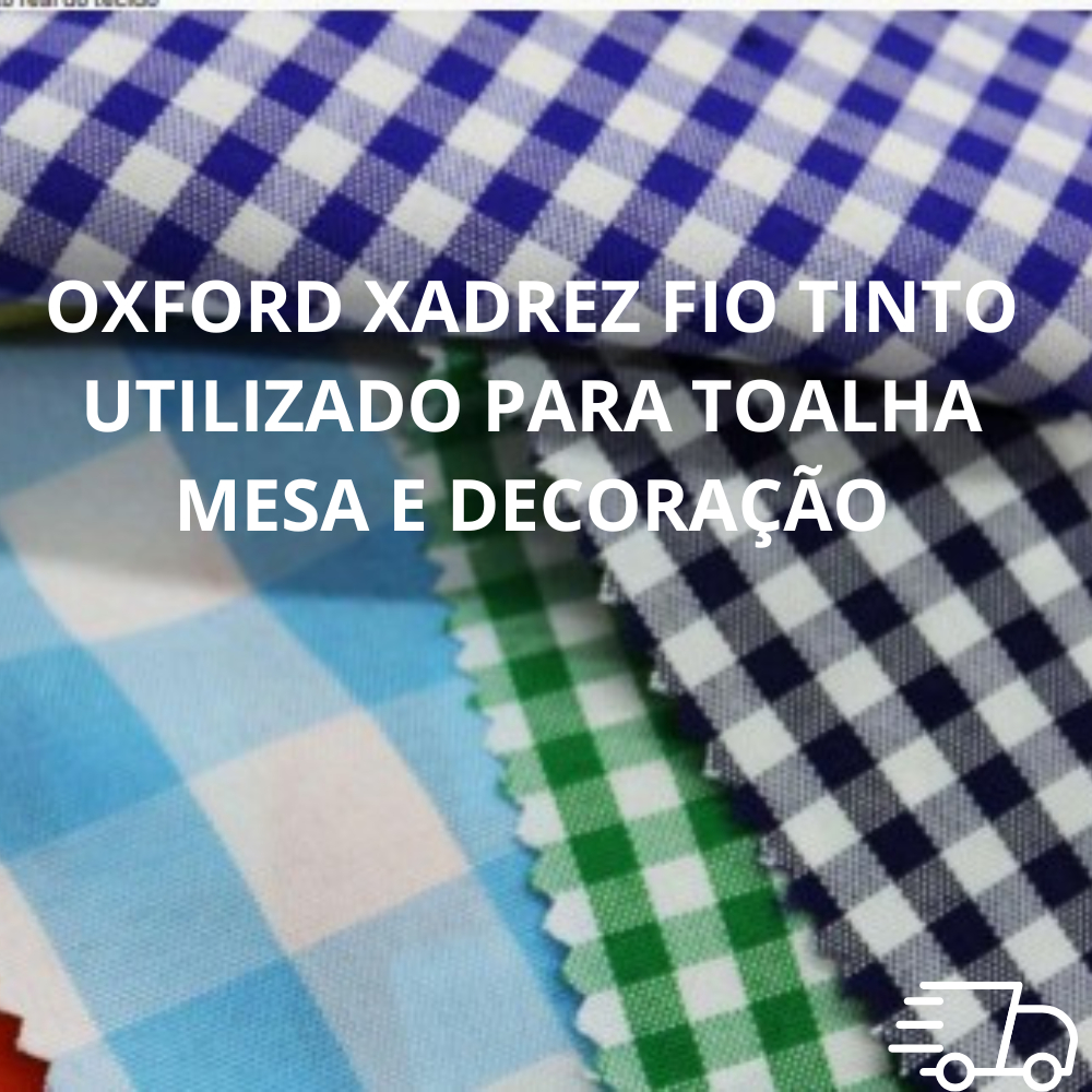 Tecido Xadrez para Toalha de Mesa e Decoração-Tamanho do xadrez 2 cm x 2 cm -Largura 1,50 cm