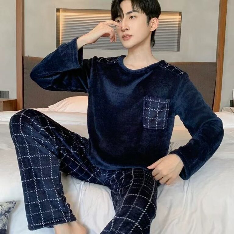 conjunto pijama masculino feminino quente flanela 