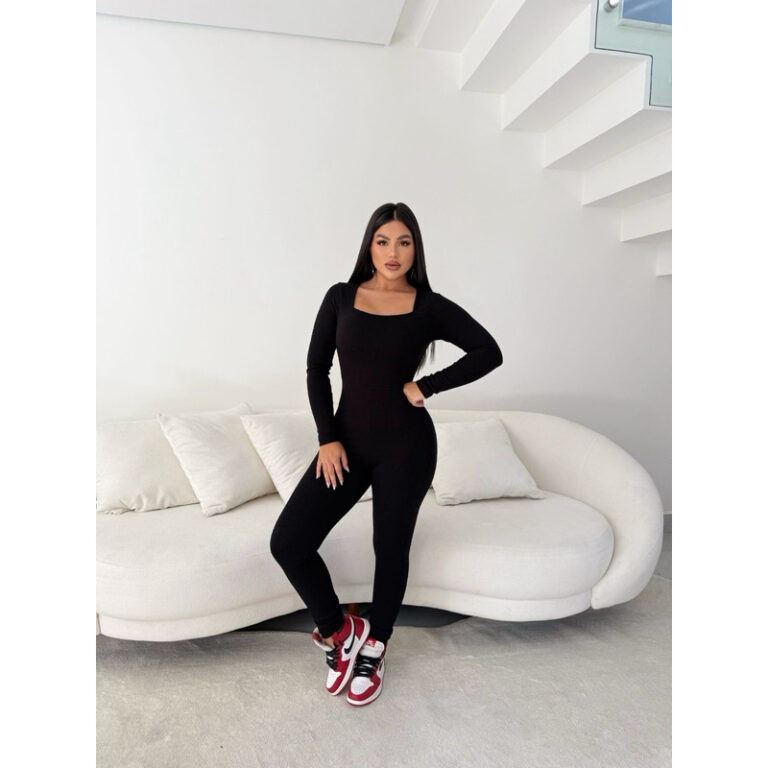 Macacão Feminino Manga Longa Virginia Moda Academ