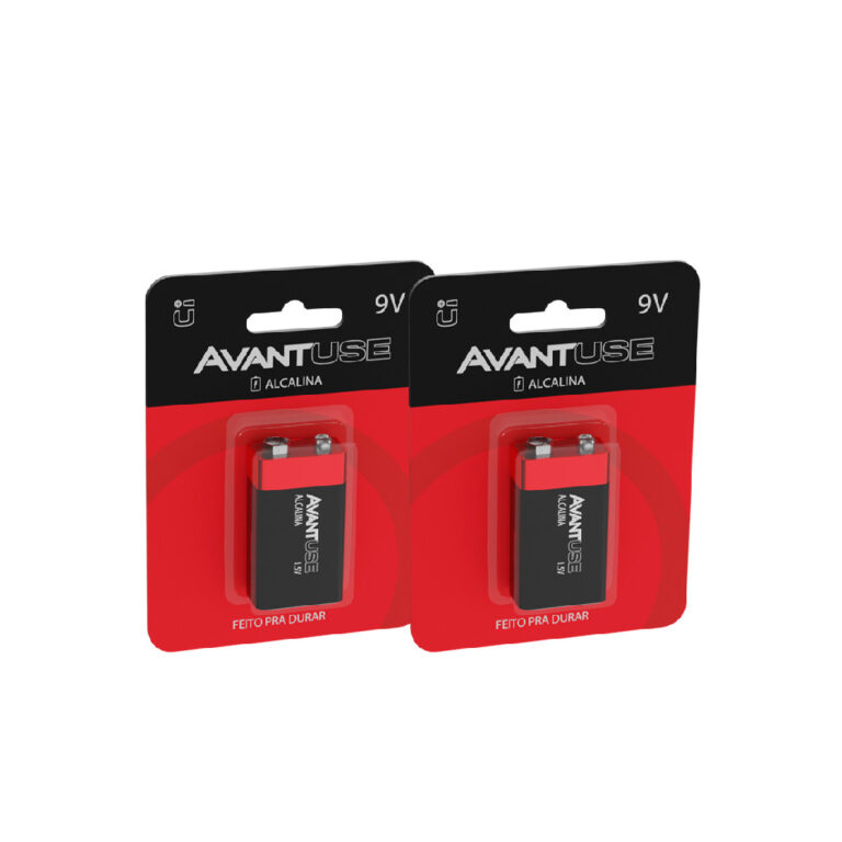 Kit 2 Baterias Pilhas Alcalina 9v Cod: 408100014-2