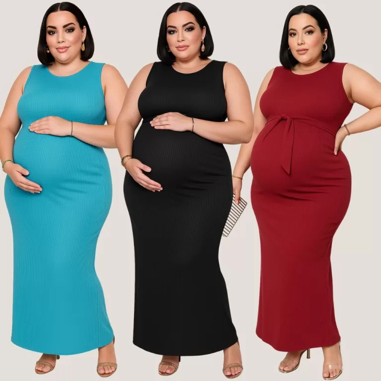Vestido Feminino Regata Longo Plus Size para Mater