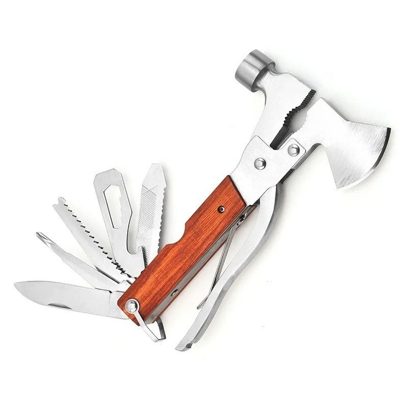 Martelo Machadinha Alicate Pesca Multifuncional 15 em 1