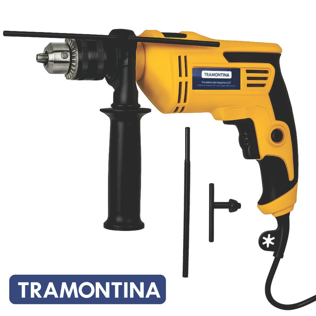 Furadeira Impacto 1/2 13mm 500w Tramontina 127v Profissional