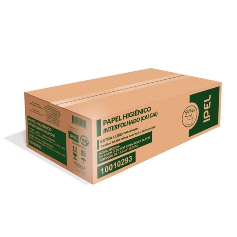 PAPEL HIGIÊNICO INTERFOLHADO FOLHA SIMPLES  10000