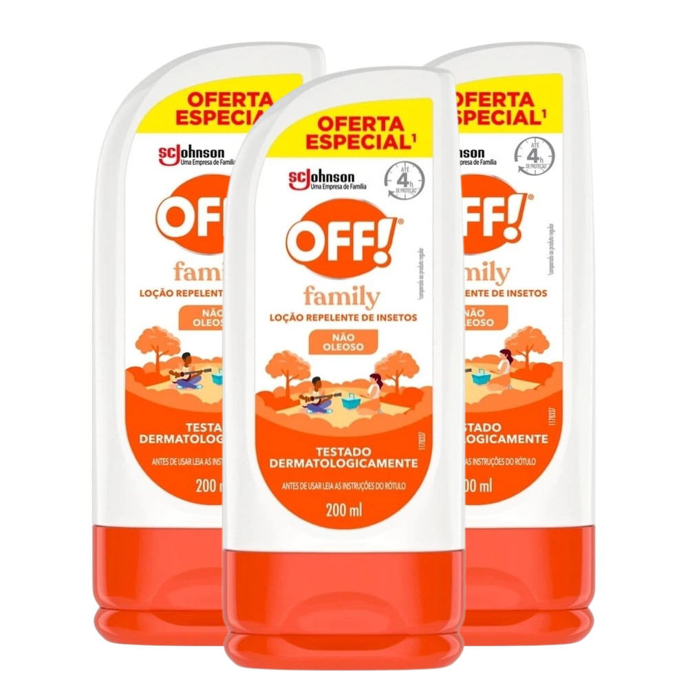 Repelente de Insetos Off Loção Family 200ml