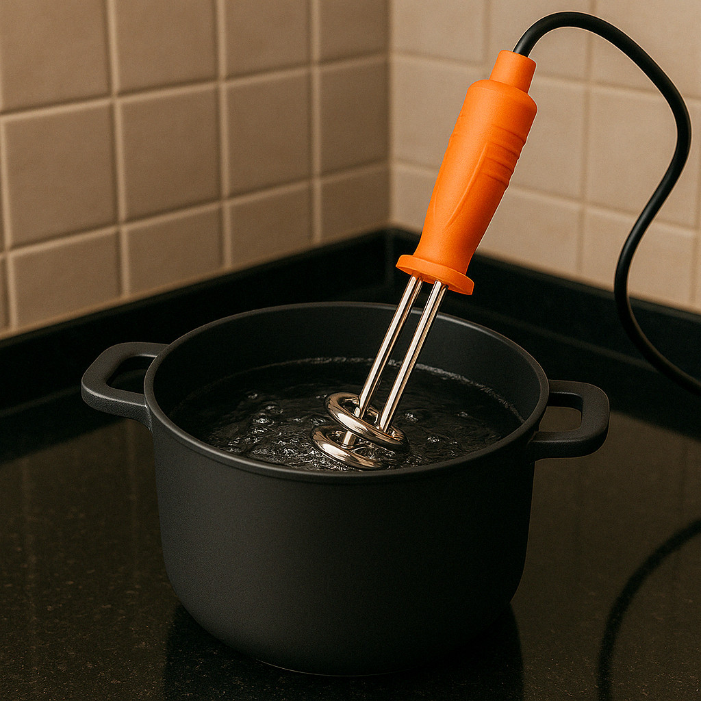 Ebulidor Elétrico Rabo Quente Ferve Água Banho Quente Esquenta Rápido Água Banheiro cozinha
