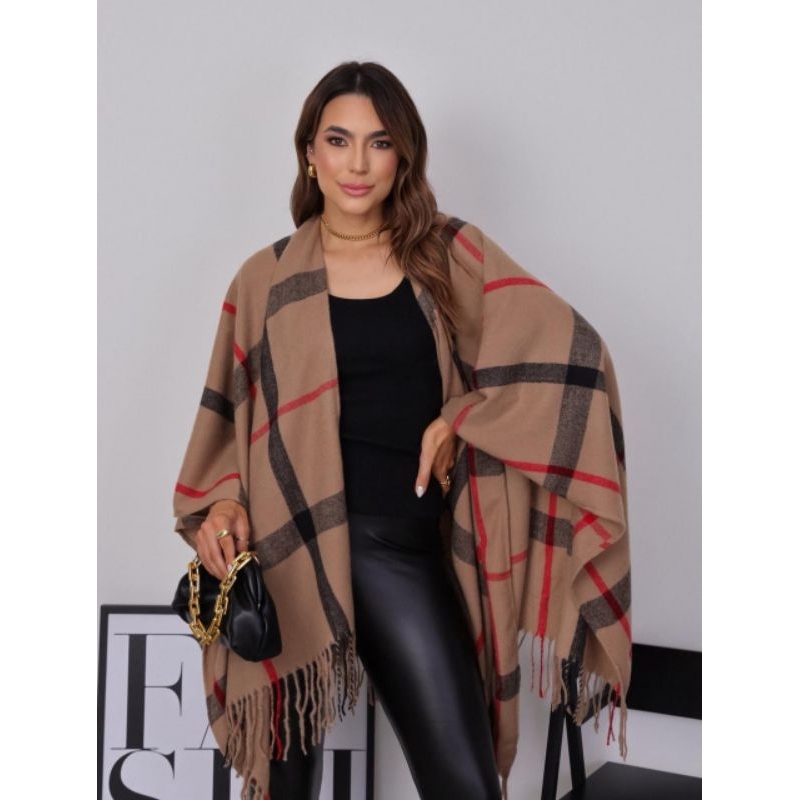 Poncho Xale Lenço Feminino Lançamento Importado