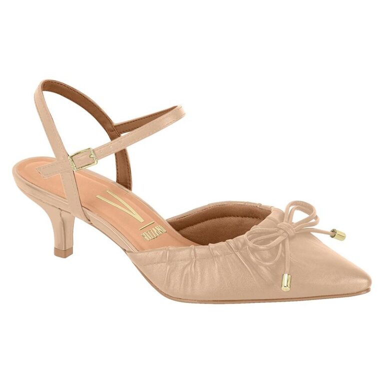 Scarpin Feminino Salto Baixo Slingback Vizzano 