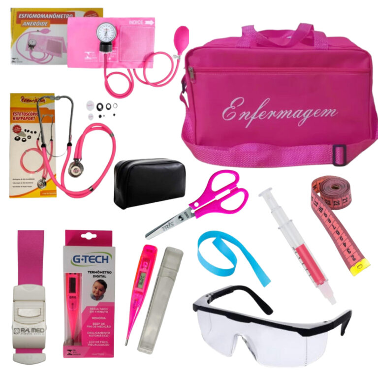 Kit de Enfermagem Luxo Premium 10 itens
