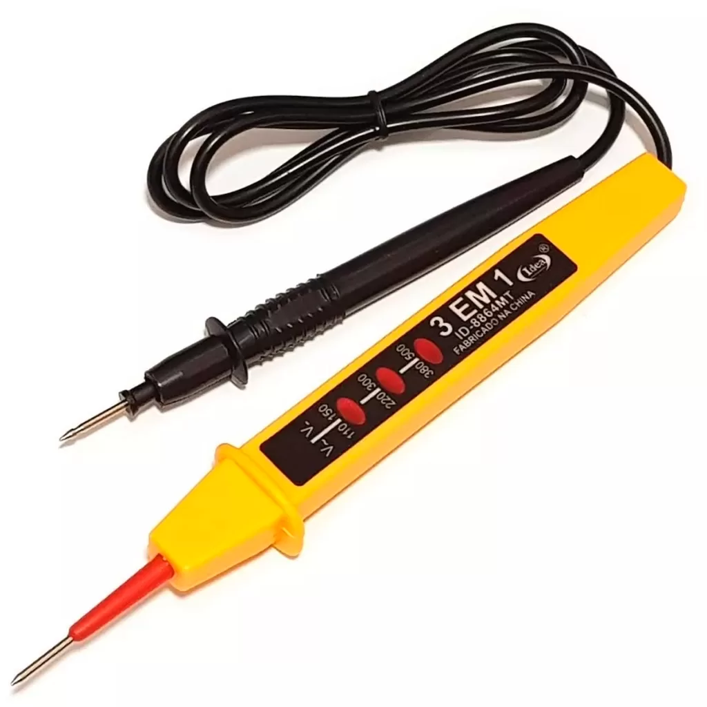 Voltímetro 3 em 1 Teste Energia Tomadas Elétrica 110/220/277/500V 60Hz