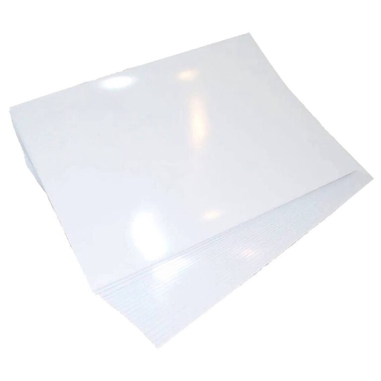 Papel Adesivo Fotográfico 90g A4 Glossy Branco Br