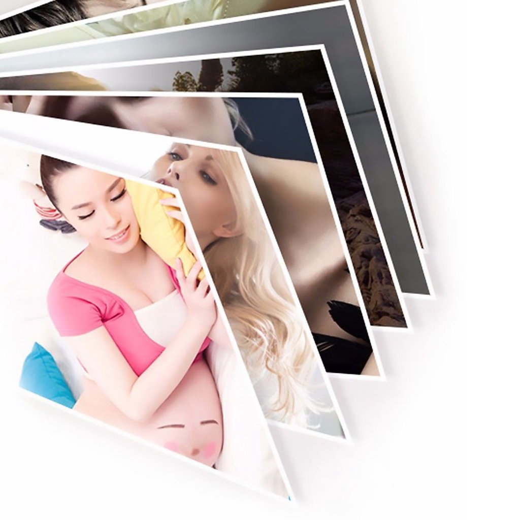 Papel Fotográfico Adesivo Glossy A4 130g Branco Brilhante com 300 folhas