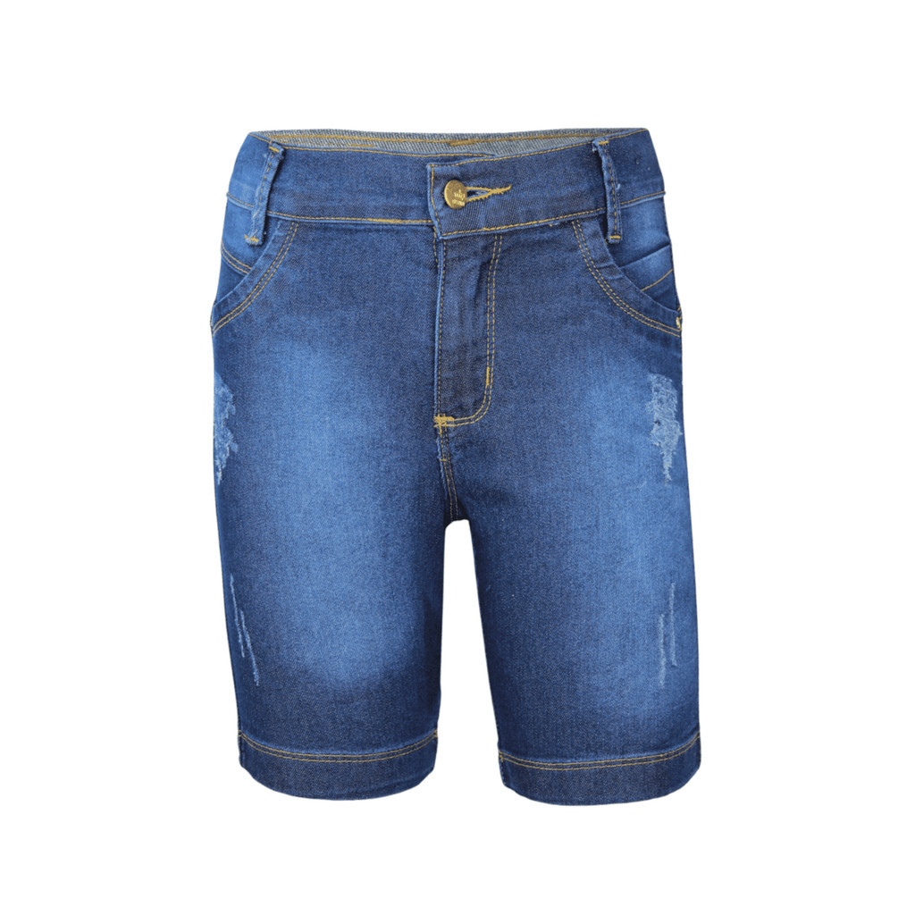 Bermuda Jeans Juvenil Feminina Short Lycra 10 A 16 Anos