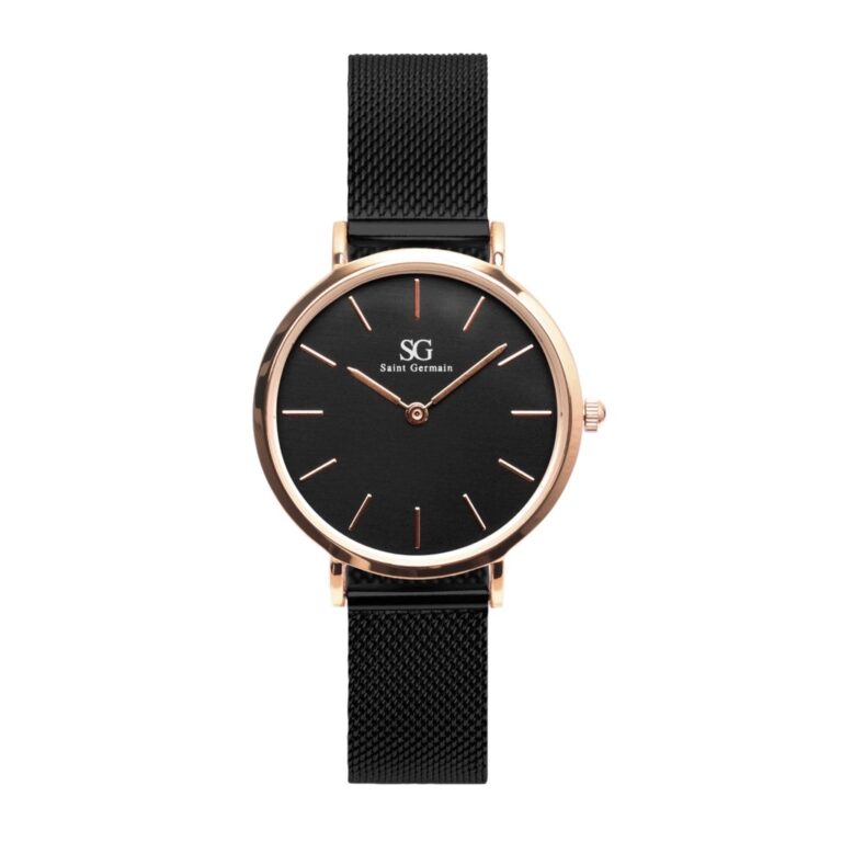 Relógio Feminino Preto Saint Germain Houston Ros