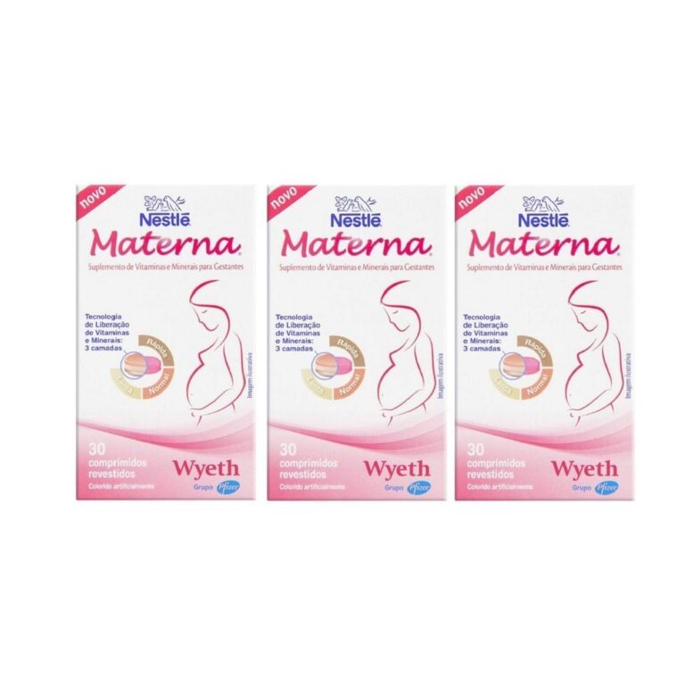 Kit 03 Suplemento Vitamínico Nestle Materna 30 Cp