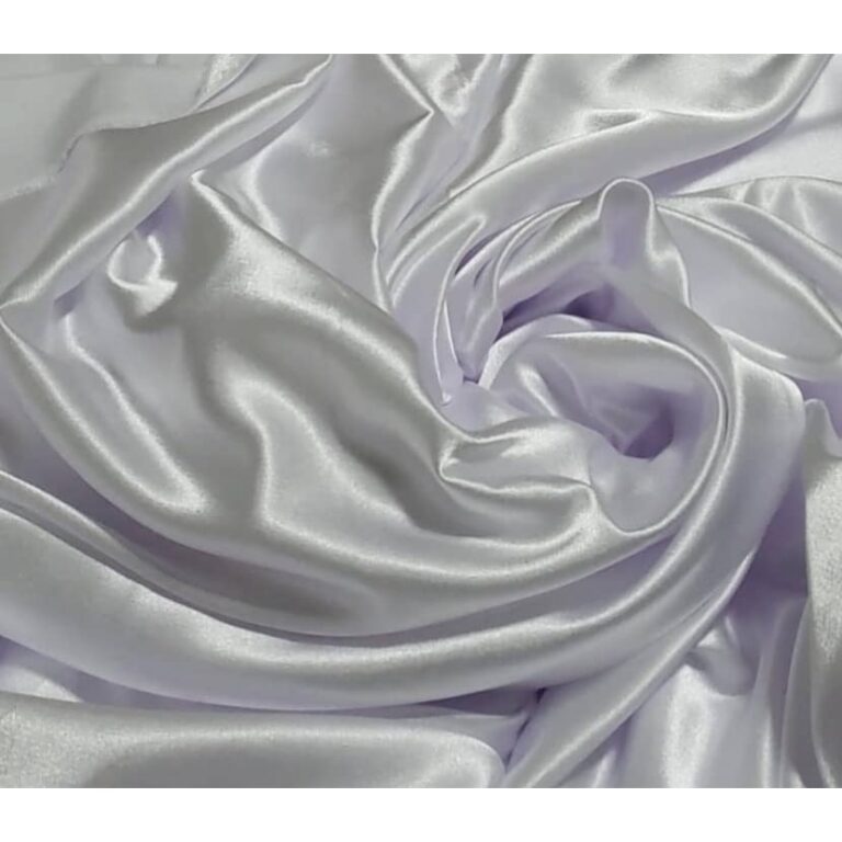 Tecido Cetim Charmeusse Liso Branco