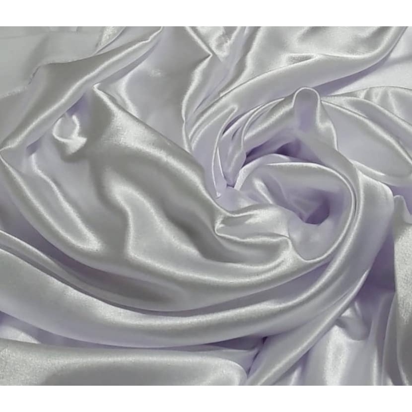 Tecido Cetim Charmeusse Liso Branco