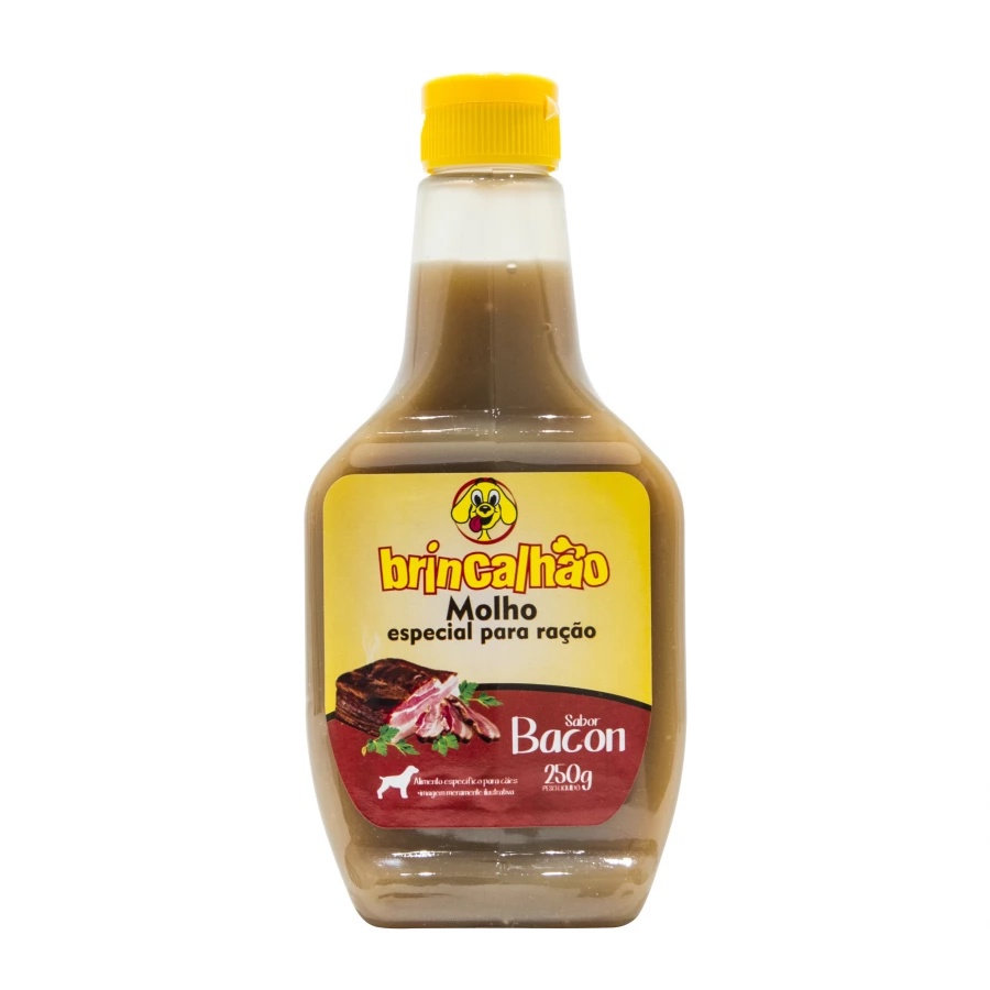 Molho para Ração Sabor Bacon Brincalhão 250g para Cachorro