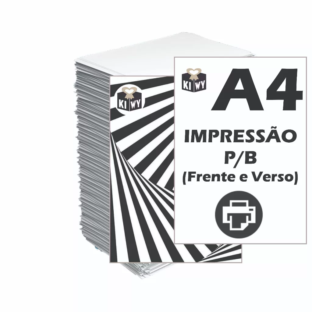 Impressão A4 (Preto e Branco)