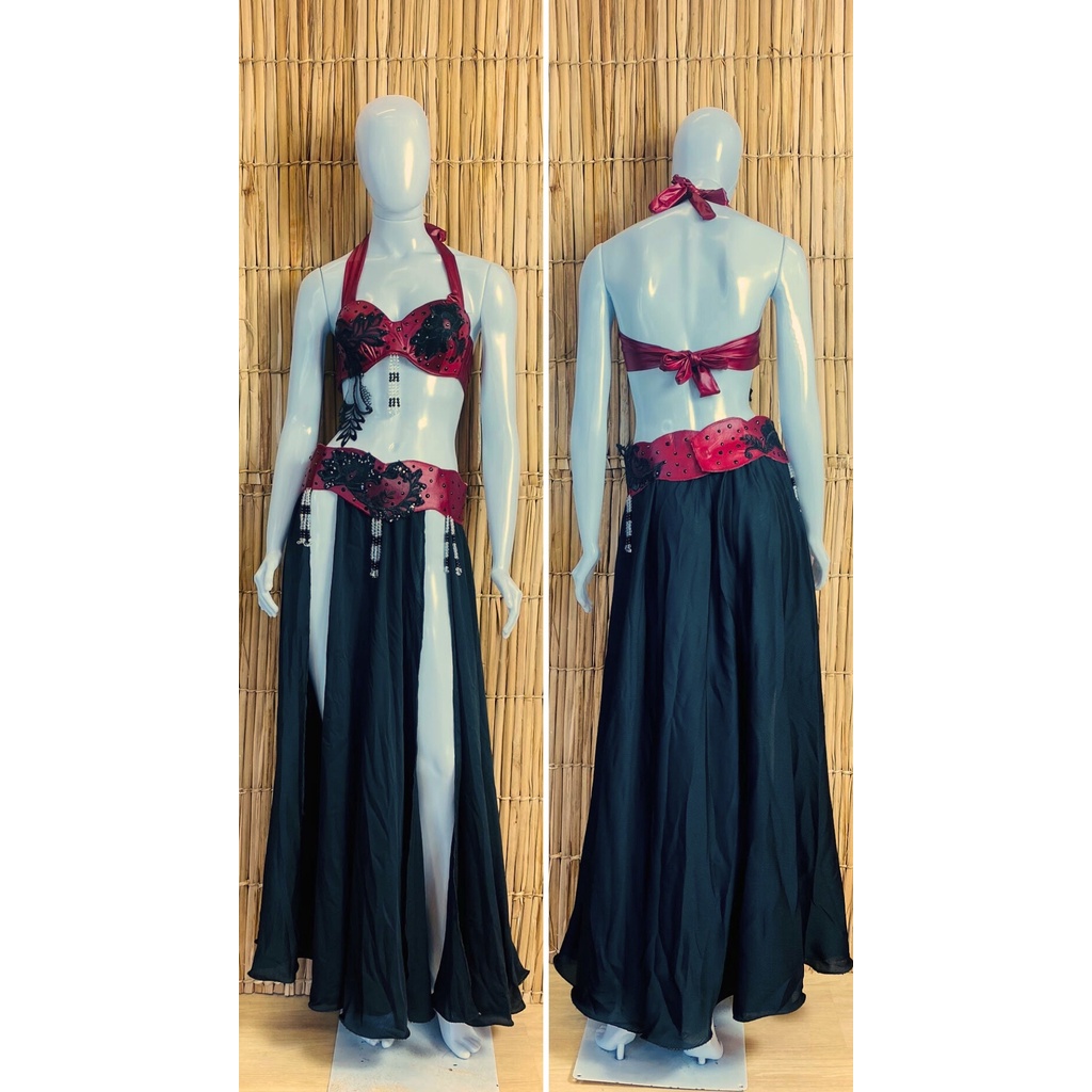 [Liquidação] Dança do Ventre Traje Bordado Completo- Pronta Entrega – TPCL-501