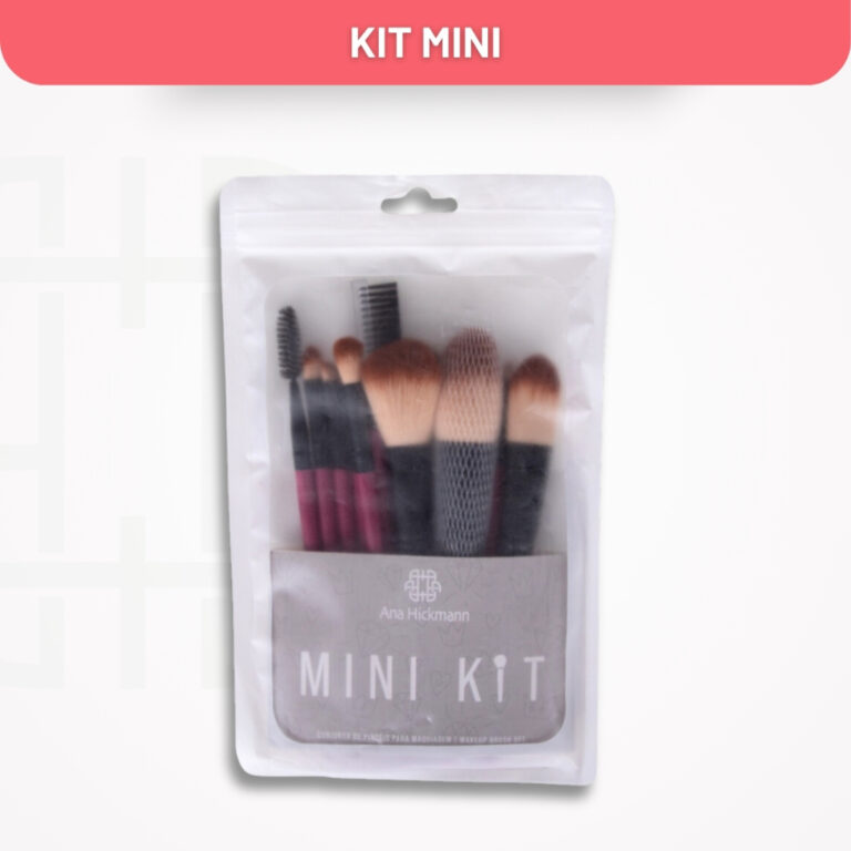 Kit de Pincéis Para Maquiagem Rosa Choque Ana Hic