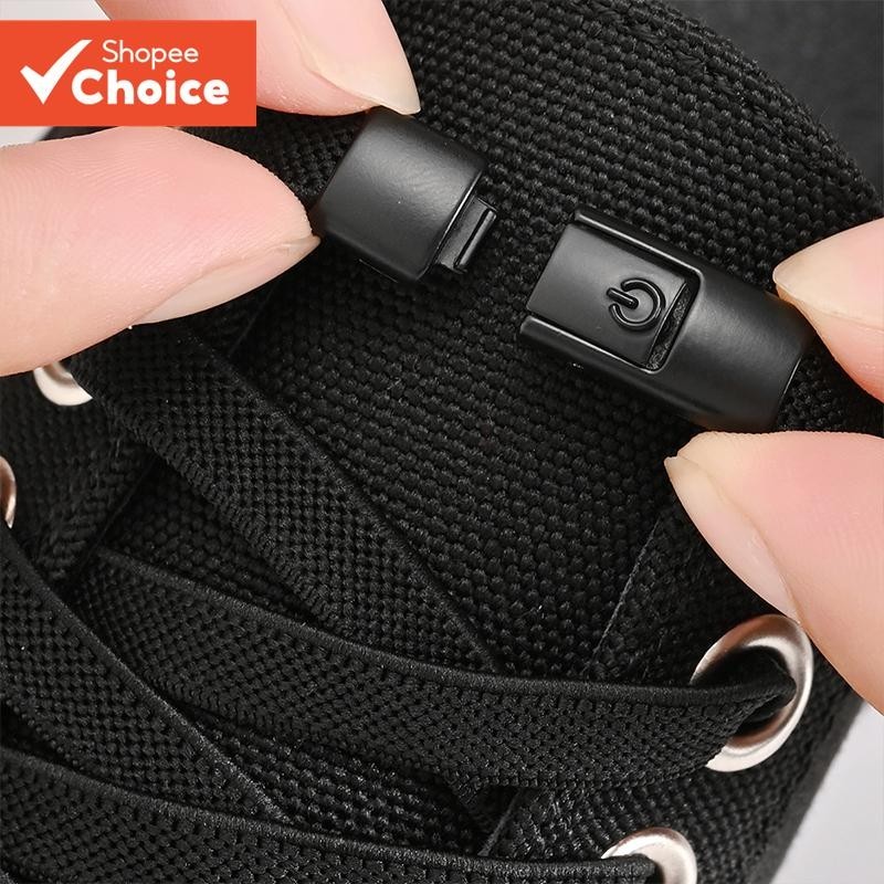 Sem Gravata Cadarços De Sapato Imprensa Bloqueio Planos Para Crianças Adultos 8mm Largura Fácil Ajus