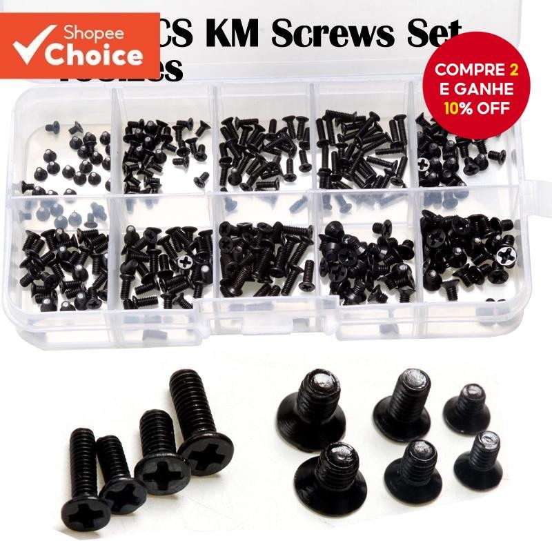 KM Kit De Parafusos Para Laptop , Montagem Variada , Reparo , Conjunto Preto , Ferramentas De Parafu