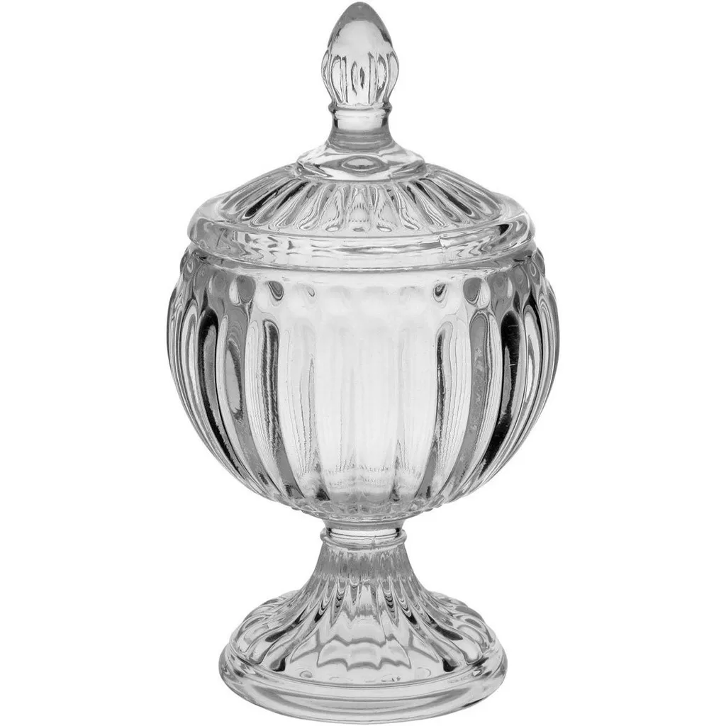 BALLON POTICHE 15x8x8cm VIDRO TRANSPARENTE