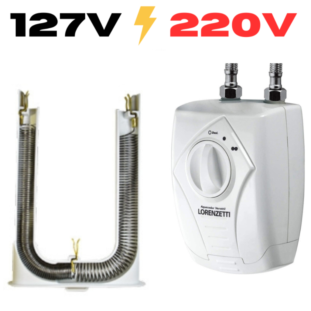 Resistência Aquecedor Lorenzetti Versátil 127v 5500w ou 220v 6400w