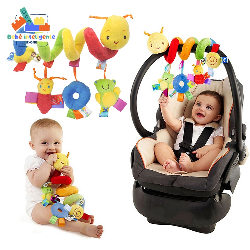 Brinquedos para Bebê Educativo Sensorial-Móbile Berço e Carrinho com Pelúcia Macia-Colorido,Seguro,B