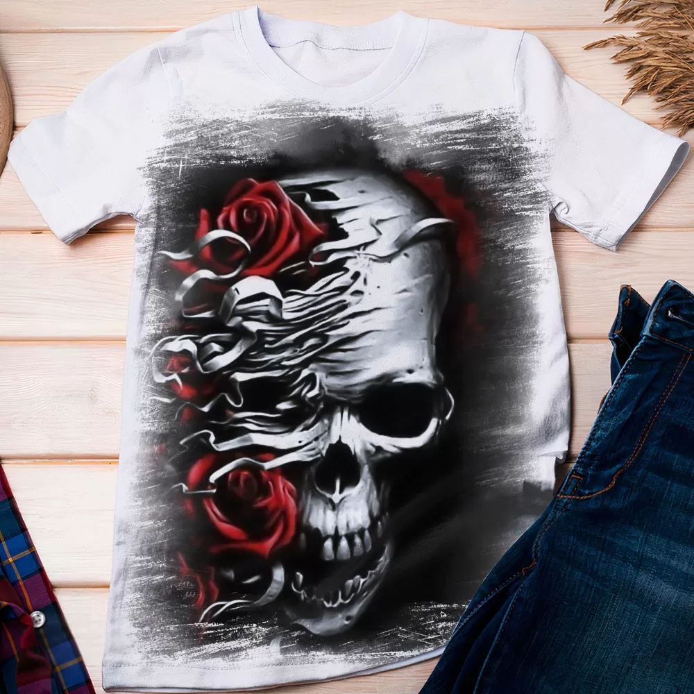 Camiseta Caveira Roses 806 – Dicelli