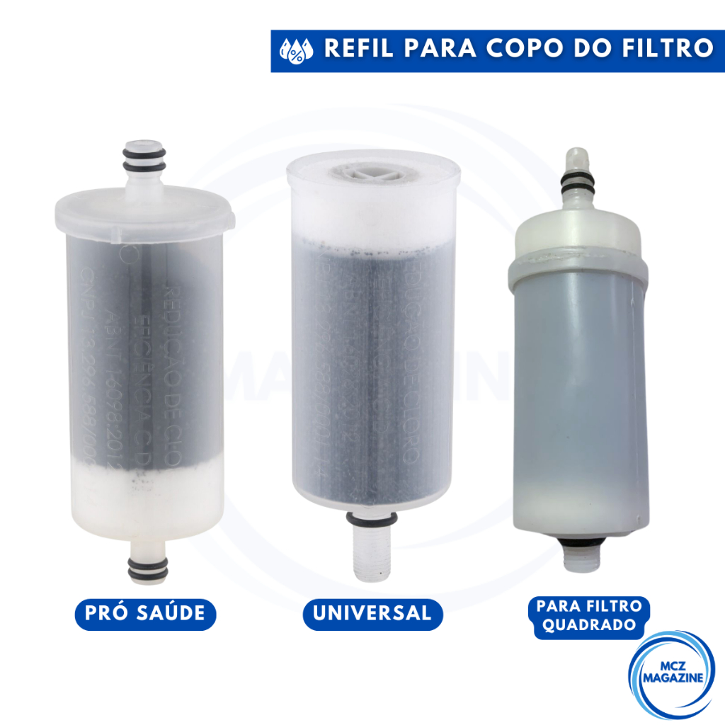 Refil Vela Para Filtros De Torneiras vela carvão ativado Pró-saúde Universal