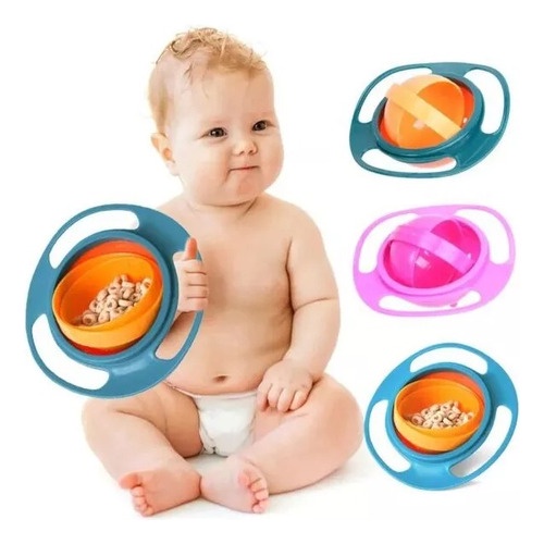 Prato Mágico Giratório Bowl 360° Infantil Bebê