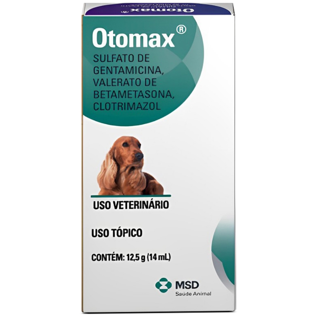 Otomax 12,5g Pomada Otologica Otite Cães