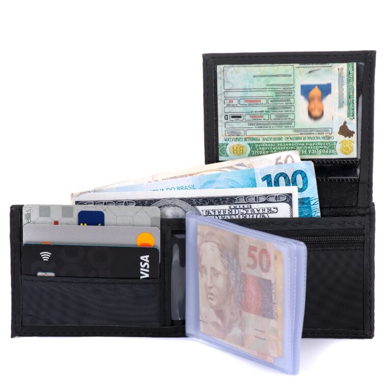 Carteira Masculina De Couro Sintético, Modelo L P