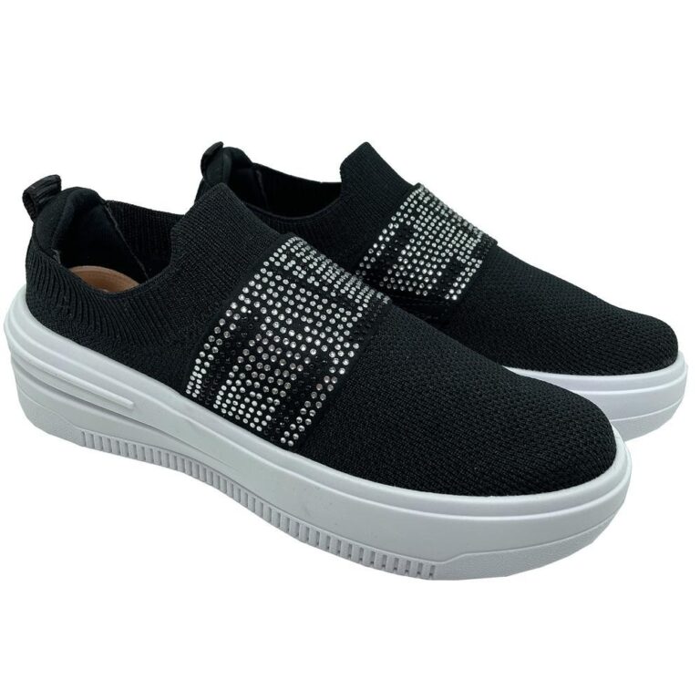 Slip On Vizzano Tecido Cristais Feminino – P
