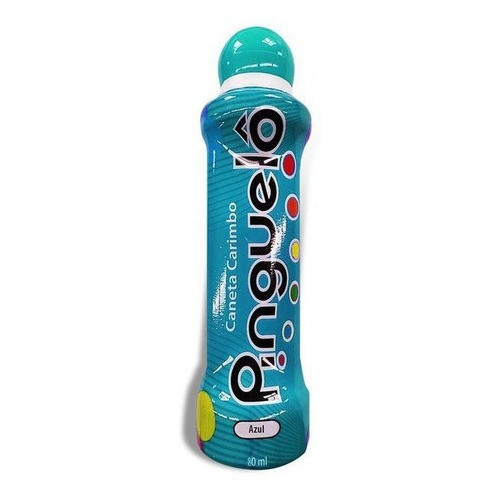 Caneta Carimbo Pinguelô 80ml Azul (marcador De Bi