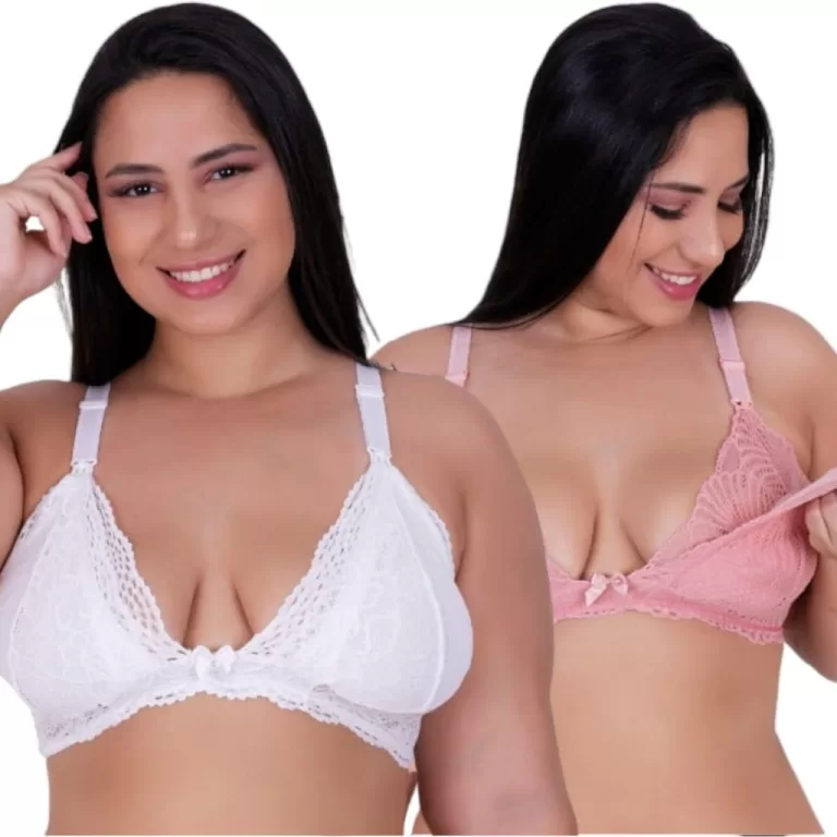 KIT 2 Sutiã Amamentação Plus Size 50 52 54 Gest