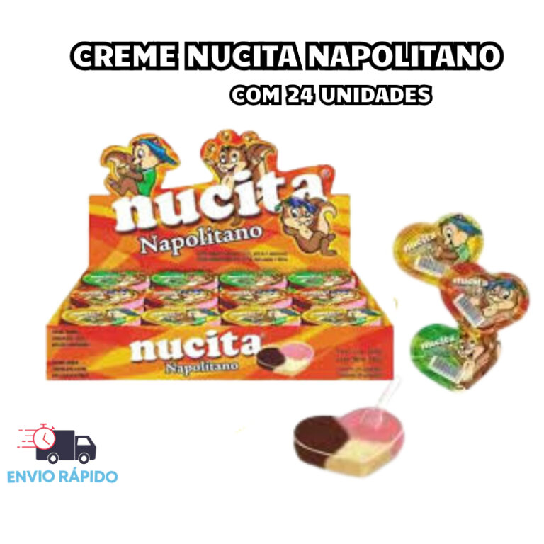 Doce Nucita Napolitano 360g Com 24 Unidades –